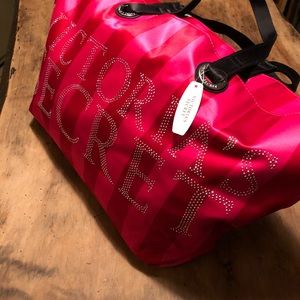 New Victoria’s Secret Pink Satin Tote Bag